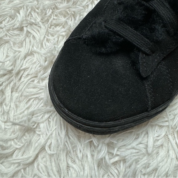 Black Nike High Tops | Pink Swoosh | Fuzzy Fur Inside Slipper - Picture 9 of 12